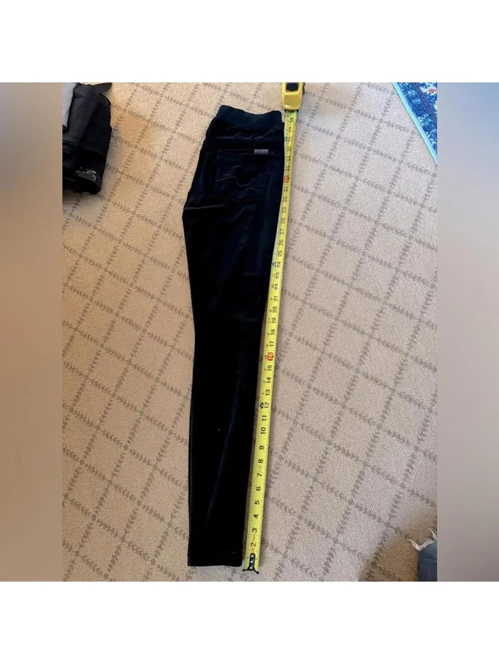 7 for All Mankind Navy velvet pull on leggings NWT XS